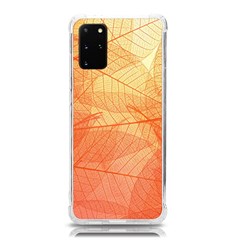 Abstract Texture Of Colorful Bright Pattern Transparent Leaves Orange And Yellow Color Samsung Galaxy S20plus 6 7 Inch Tpu Uv Case by Grandong