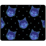 Vector Illustration Of Cat Animal Face Pattern Fleece Blanket (Medium) 60 x50  Blanket Front