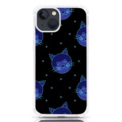 Vector Illustration Of Cat Animal Face Pattern Iphone 13 Tpu Uv Print Case by Ndabl3x