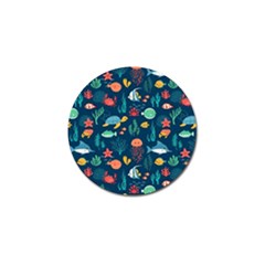 Fish Sea Animals Pattern Golf Ball Marker (10 Pack) by Ndabl3x