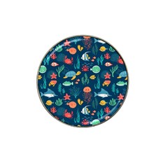 Fish Sea Animals Pattern Hat Clip Ball Marker by Ndabl3x