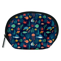 Fish Sea Animals Pattern Accessory Pouch (medium)