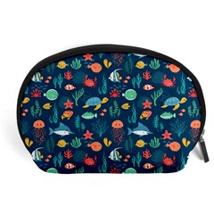 Fish Sea Animals Pattern Accessory Pouch (large) by Ndabl3x