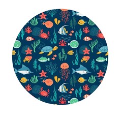 Fish Sea Animals Pattern Mini Round Pill Box (pack Of 5) by Ndabl3x