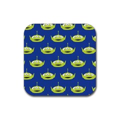 Alien Pattern Rubber Coaster (square) by Ndabl3x