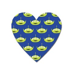 Alien Pattern Heart Magnet by Ndabl3x