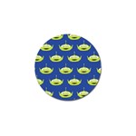 Alien Pattern Golf Ball Marker Front