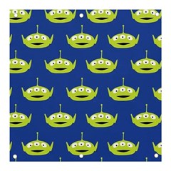 Alien Pattern Banner And Sign 3  X 3  by Ndabl3x