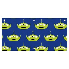 Alien Pattern Banner And Sign 6  X 3  by Ndabl3x