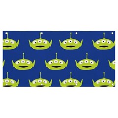 Alien Pattern Banner And Sign 8  X 4  by Ndabl3x