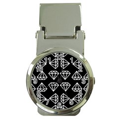 Black Diamond Pattern Money Clip Watches by Ndabl3x