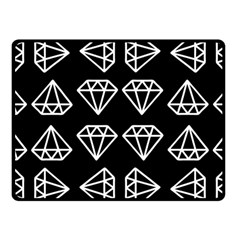 Black Diamond Pattern Fleece Blanket (small) by Ndabl3x