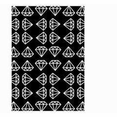 Black Diamond Pattern Small Garden Flag (two Sides) by Ndabl3x