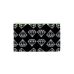 Black Diamond Pattern Cosmetic Bag (xs)