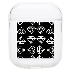 Black Diamond Pattern Airpods 1/2 Case by Ndabl3x