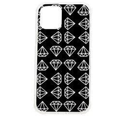 Black Diamond Pattern Iphone 12 Pro Max Tpu Uv Print Case by Ndabl3x