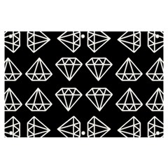 Black Diamond Pattern Banner And Sign 6  X 4  by Ndabl3x