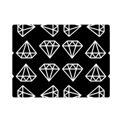 Black Diamond Pattern Premium Plush Fleece Blanket (mini) by Ndabl3x