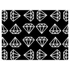 Black Diamond Pattern Premium Plush Fleece Blanket (extra Small) by Ndabl3x