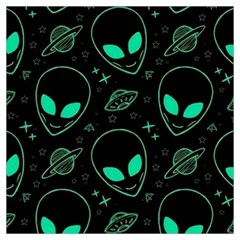 Alien Green Black Pattern Lightweight Scarf  by Ndabl3x