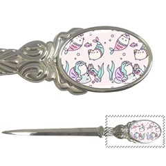 Cartoon Cat Cute Animal Kawaii Pastel Pattern Letter Opener by Ndabl3x