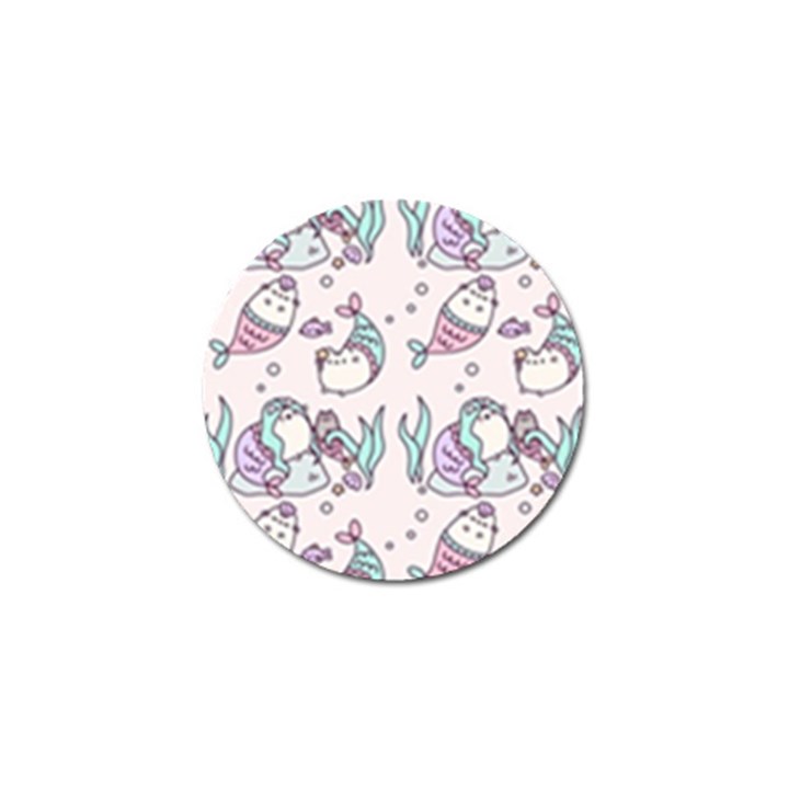 Cartoon Cat Cute Animal Kawaii Pastel Pattern Golf Ball Marker