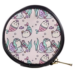 Cartoon Cat Cute Animal Kawaii Pastel Pattern Mini Makeup Bag by Ndabl3x