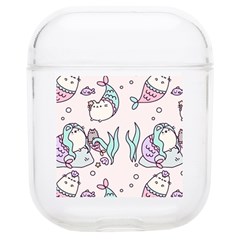 Cartoon Cat Cute Animal Kawaii Pastel Pattern Airpods 1/2 Case by Ndabl3x