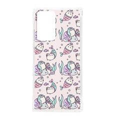 Cartoon Cat Cute Animal Kawaii Pastel Pattern Samsung Galaxy Note 20 Ultra Tpu Uv Case by Ndabl3x