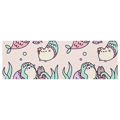 Cartoon Cat Cute Animal Kawaii Pastel Pattern Banner And Sign 9  X 3  by Ndabl3x