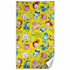 Robot Pattern Canvas 40  X 72  by Ndabl3x