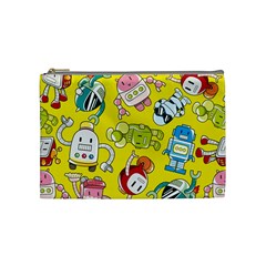 Robot Pattern Cosmetic Bag (medium)