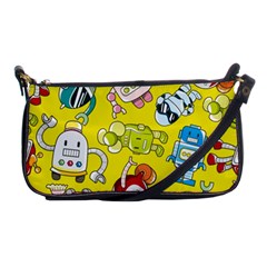 Robot Pattern Shoulder Clutch Bag by Ndabl3x