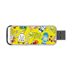 Robot Pattern Portable Usb Flash (two Sides) by Ndabl3x