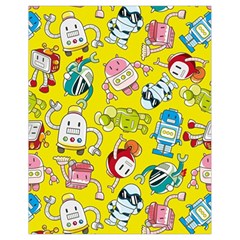 Robot Pattern Drawstring Bag (small) by Ndabl3x