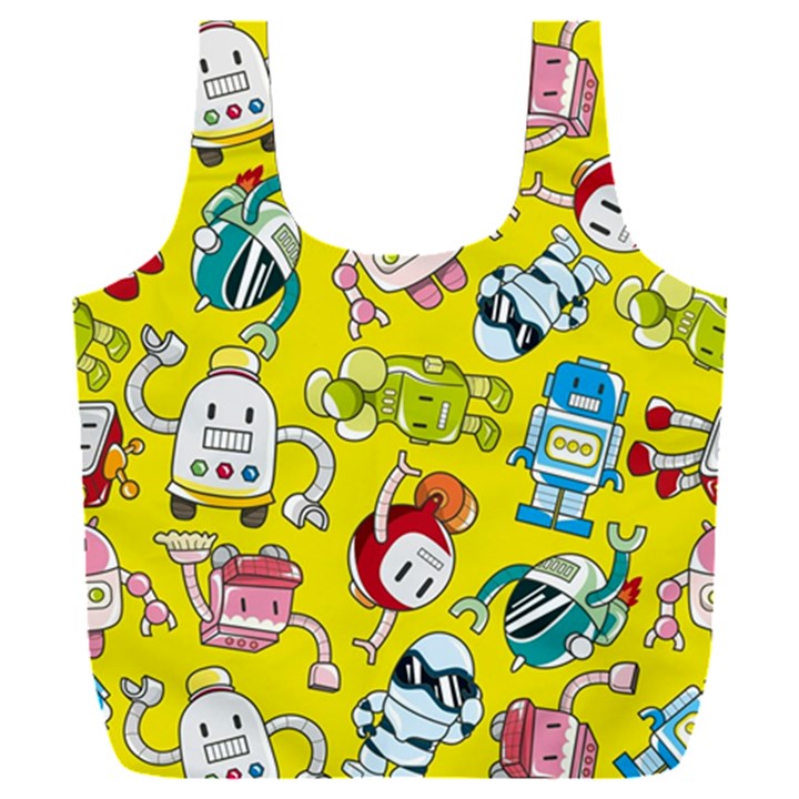 Robot Pattern Full Print Recycle Bag (XXXL)