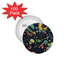 Alien Rocket Space Aesthetic 1 75  Buttons (100 Pack)  by Ndabl3x