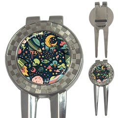 Alien Rocket Space Aesthetic 3-in-1 Golf Divots by Ndabl3x