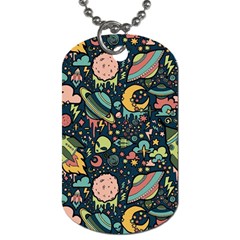 Alien Rocket Space Aesthetic Dog Tag (one Side) by Ndabl3x