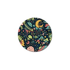 Alien Rocket Space Aesthetic Golf Ball Marker (4 Pack) by Ndabl3x