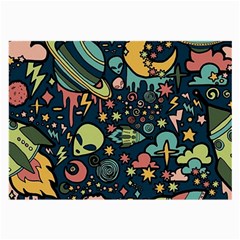 Alien Rocket Space Aesthetic Large Glasses Cloth by Ndabl3x