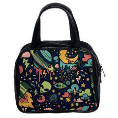 Alien Rocket Space Aesthetic Classic Handbag (two Sides) by Ndabl3x