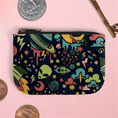 Alien Rocket Space Aesthetic Mini Coin Purse by Ndabl3x