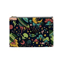 Alien Rocket Space Aesthetic Cosmetic Bag (medium)