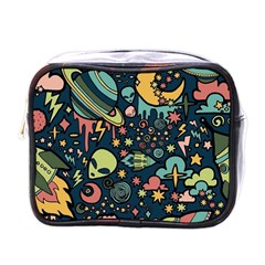 Alien Rocket Space Aesthetic Mini Toiletries Bag (one Side) by Ndabl3x