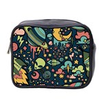 Alien Rocket Space Aesthetic Mini Toiletries Bag (Two Sides) Front