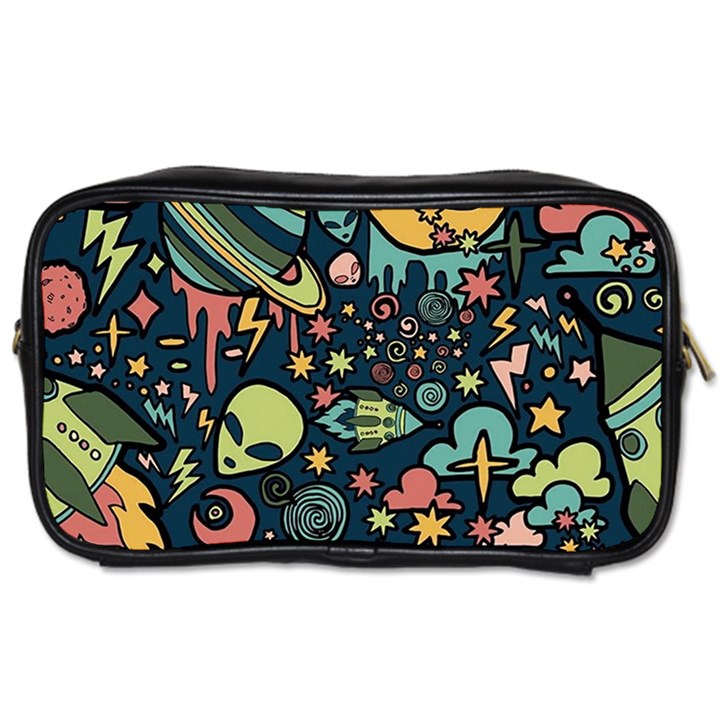 Alien Rocket Space Aesthetic Toiletries Bag (Two Sides)