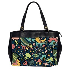 Alien Rocket Space Aesthetic Oversize Office Handbag (2 Sides) by Ndabl3x