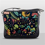 Alien Rocket Space Aesthetic Messenger Bag Front