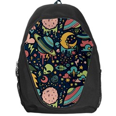 Alien Rocket Space Aesthetic Backpack Bag by Ndabl3x